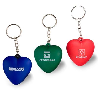 Chaveiro Anti Stress no Formato Coracao Personalizado