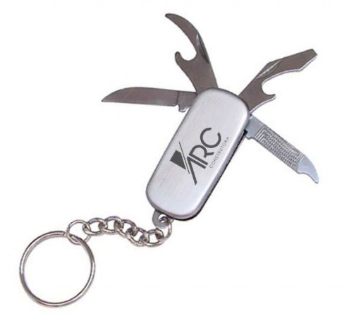 Chaveiro com Canivete de 4 Funções Personalizado