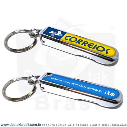 Chaveiro Cortador de Unha Personalizados Fino