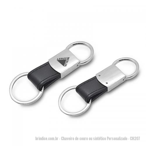 Chaveiro De Couro Ou Sintetico Personalizado
