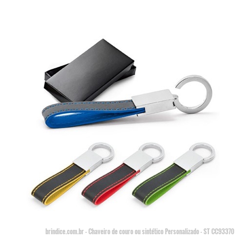 Chaveiro De Couro Ou Sintetico Personalizado