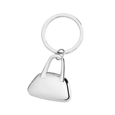 Chaveiro de Metal em Formato de Bolsa