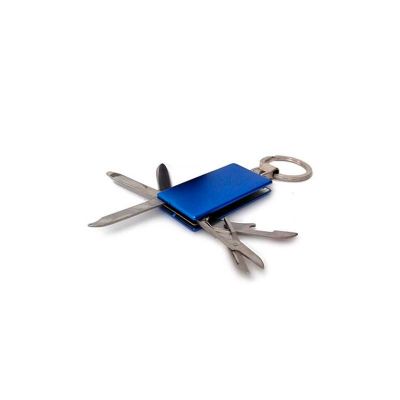 Chaveiro de Metal Personalizado Possui 05 Funcoes 01 Abridor 01 Mini Regua 01 Lamina Faca 01 li