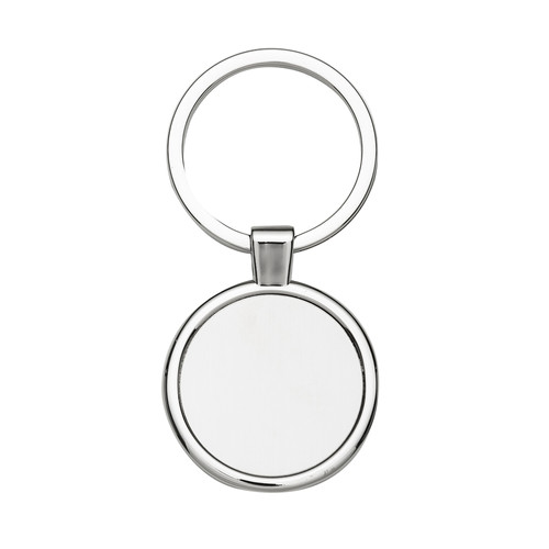 Chaveiro de Metal Redondo com Chapa Central Personalizado