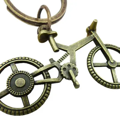 Chaveiro em Metal 3d Com o Formato de Bicicleta