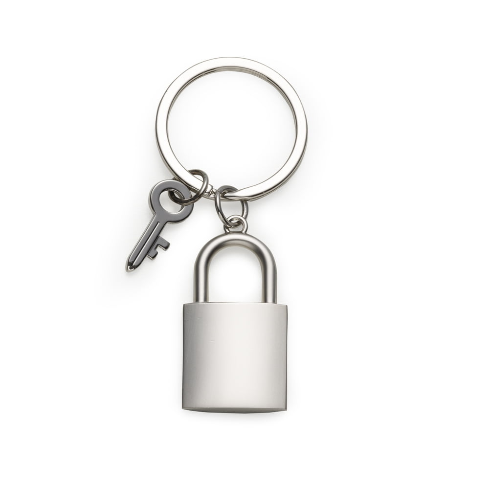 Chaveiro em Metal 3D Formato de Cadeado