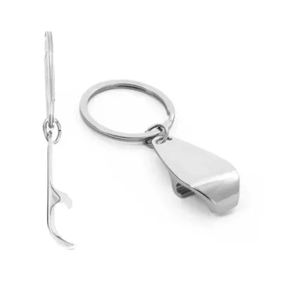 Chaveiro em Metal com abridor de garrafas
