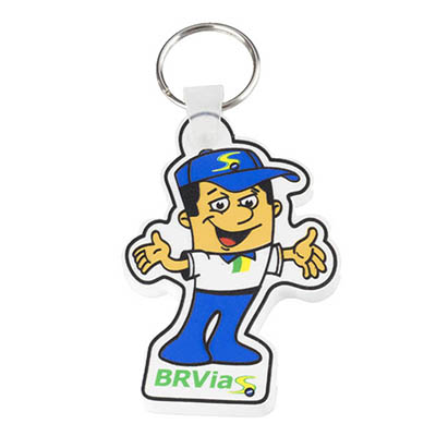 Chaveiro Emborrachado Placa