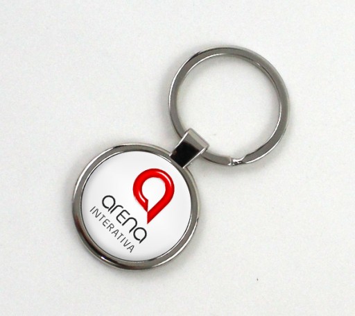 Chaveiro Executivo em Aço Inox Redondo Personalizado
