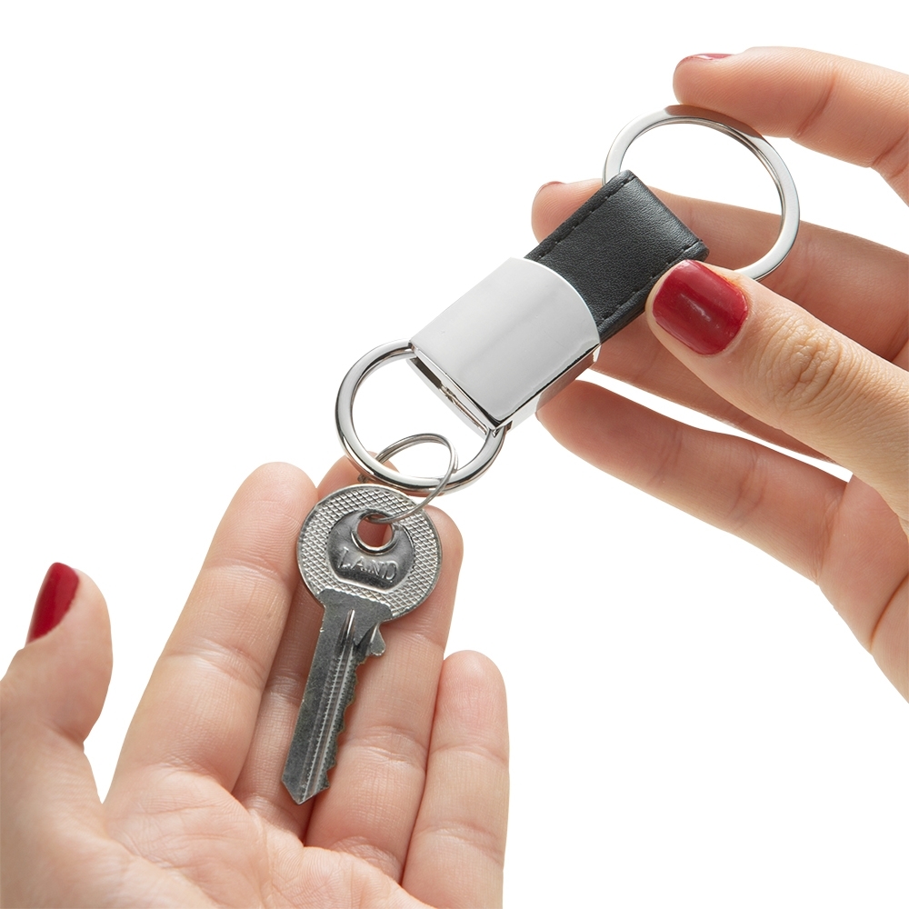 Chaveiro Metal com Couro Personalizado — foto 6