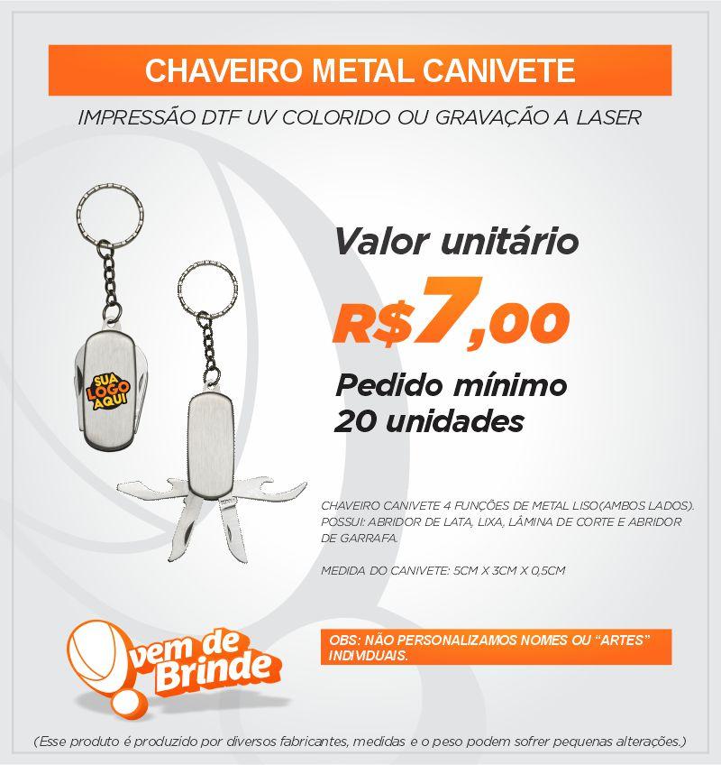 Chaveiro Metal Canivete