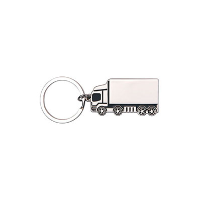 Chaveiro Metalico Personalizado em Formato de Caminhao