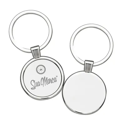 Chaveiro Personalizado de Metal Redondo