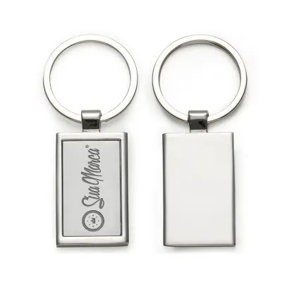 Chaveiro Personalizado de Metal Retangular