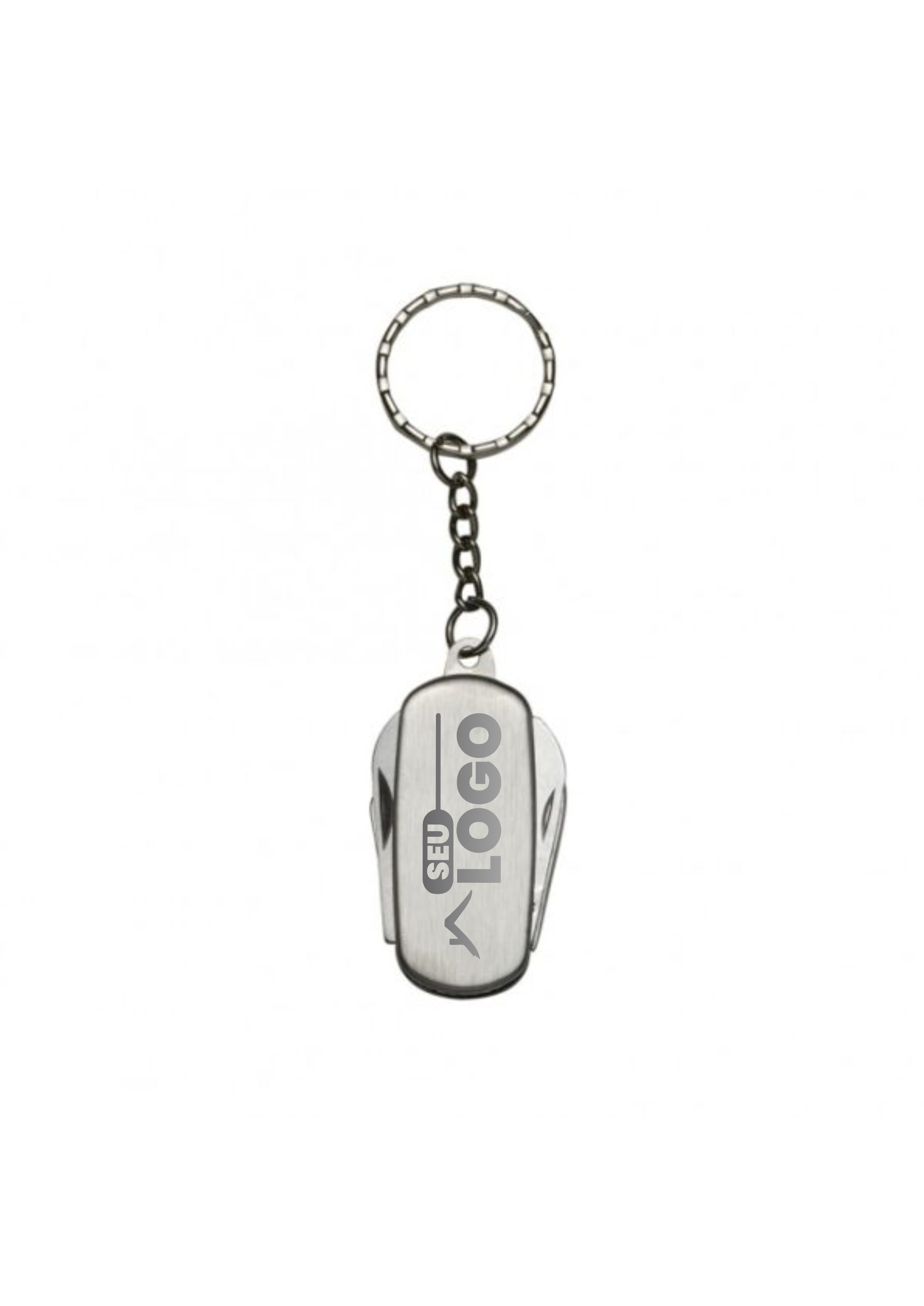 Chaveiro Personalizado Metal Canivete 4 Funções | Casa do Brinde