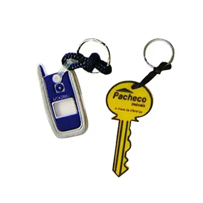 Chaveiro Placa Latex Logo em Relevo