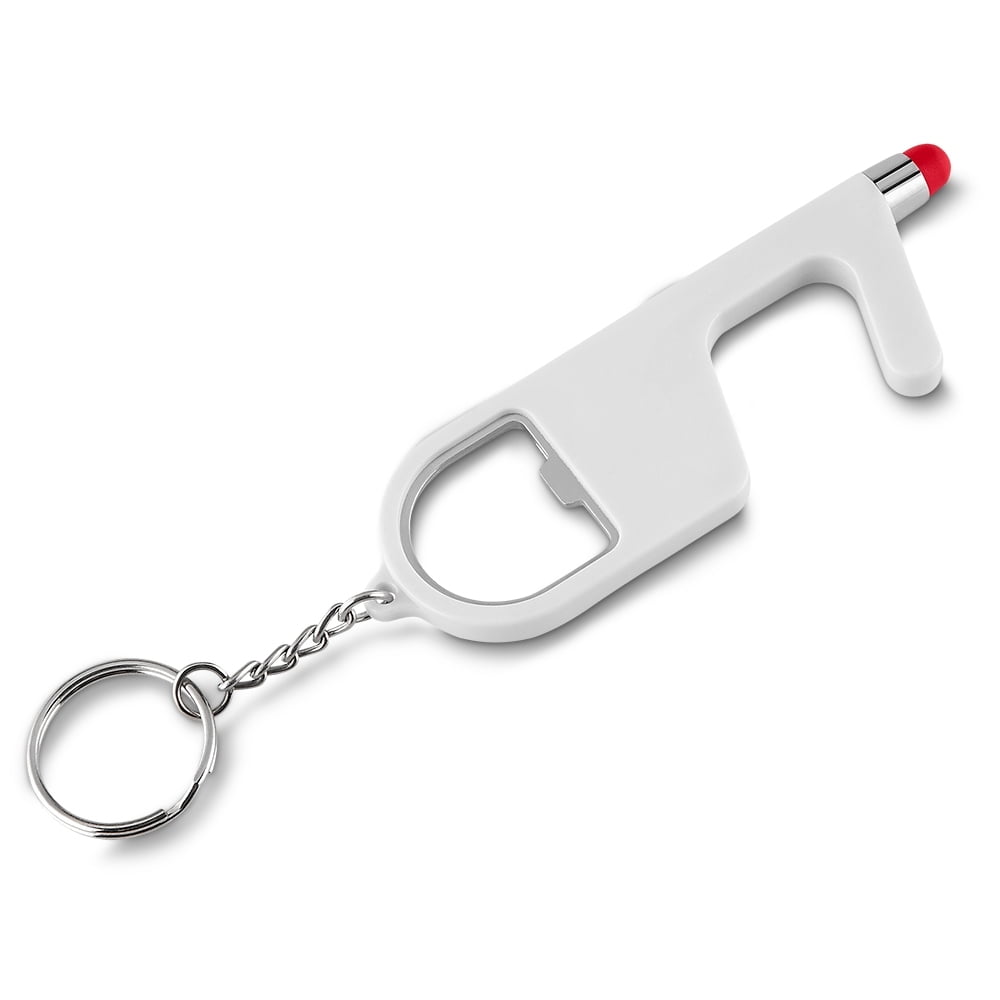 Chaveiro Plástico com Abridor e Touch
