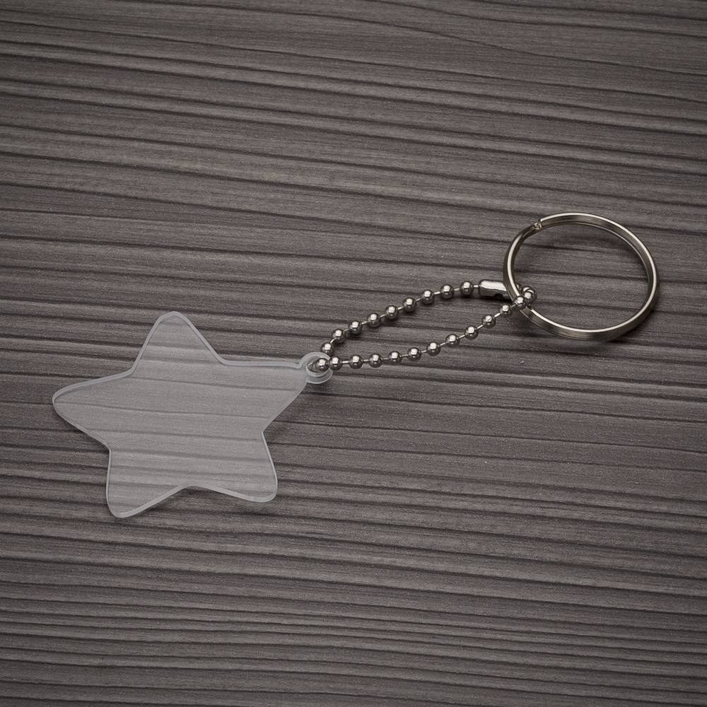Chaveiro Plástico Estrela Personalizado — foto 2