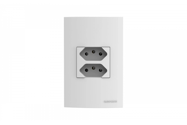 CJ 1 TOM 2P+T DUPLEX 10A 250V 4X2 BR BUP