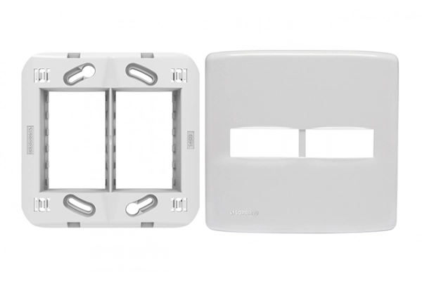 CJ PLACA 1M + 1M 4X4 + SUPORTE BR DUP