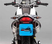 Cobre Placa para Motos PVC Branco Premium 0,50mm - 10 unidades