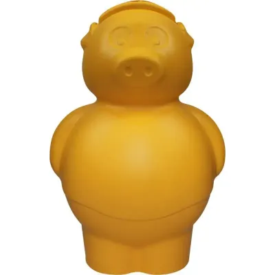 Cofrinho Porquinho Amarelo Plastico