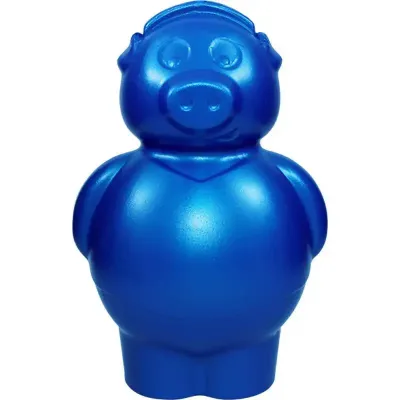 Cofrinho Porquinho Azul Plastico