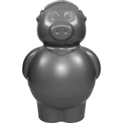 Cofrinho Porquinho Prata Plastico