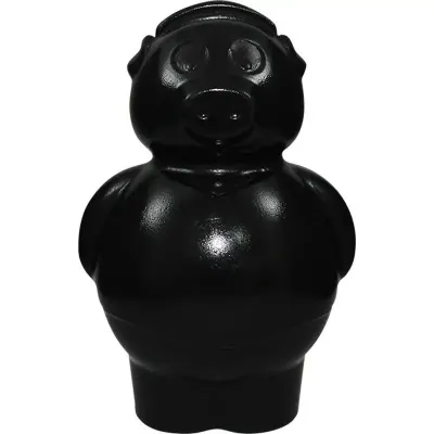 Cofrinho Porquinho Preto Plastico