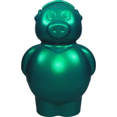 Cofrinho Porquinho Verde Plastico