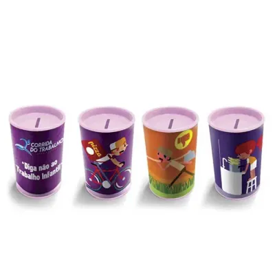 Cofrinhos de Papelao Com Tampa Plastica