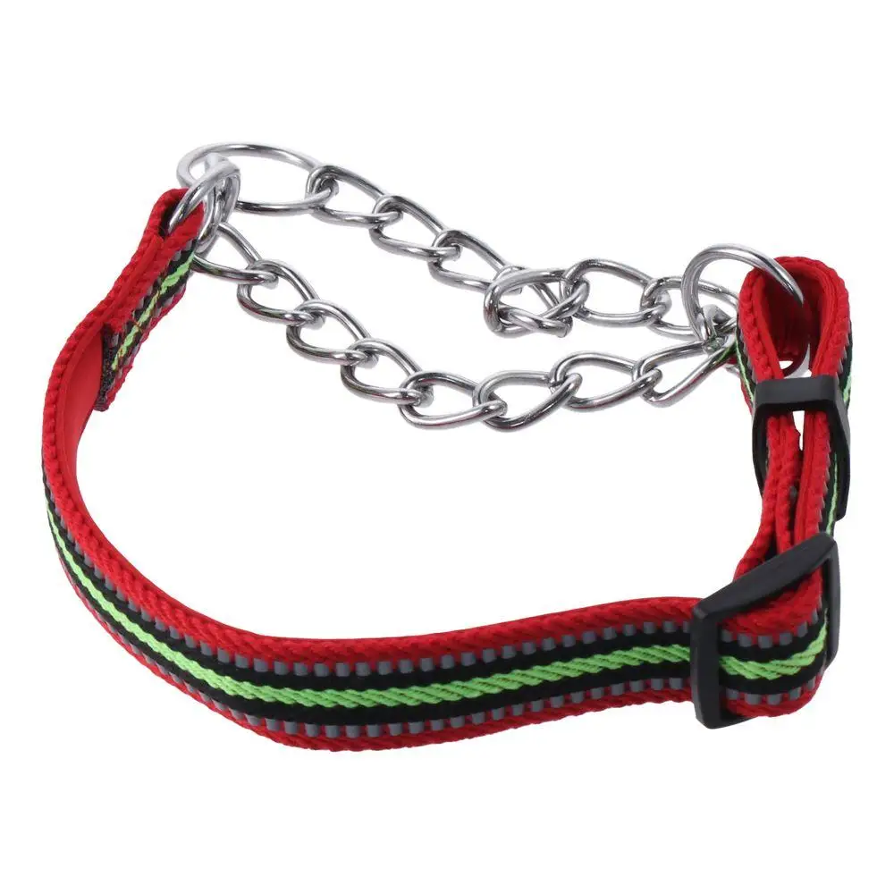 Coleira Ajustável de Nylon Reflexiva para Cães Pequenos e Médios - Conforto e Segurança para seu Pet