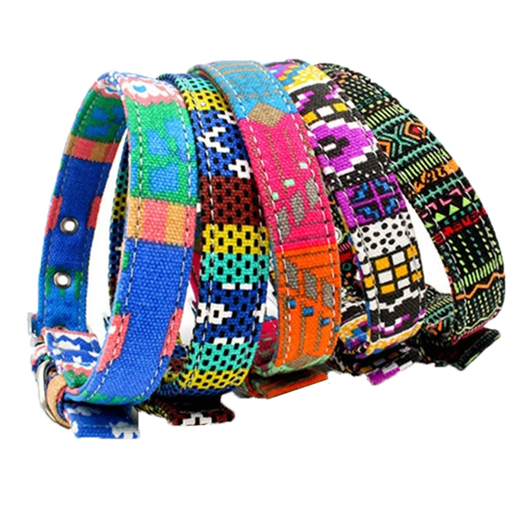 Coleira Ajustável para Cães em Diversas Cores - Ideal para Pequenos, Médios e Grandes Animais de Estimação