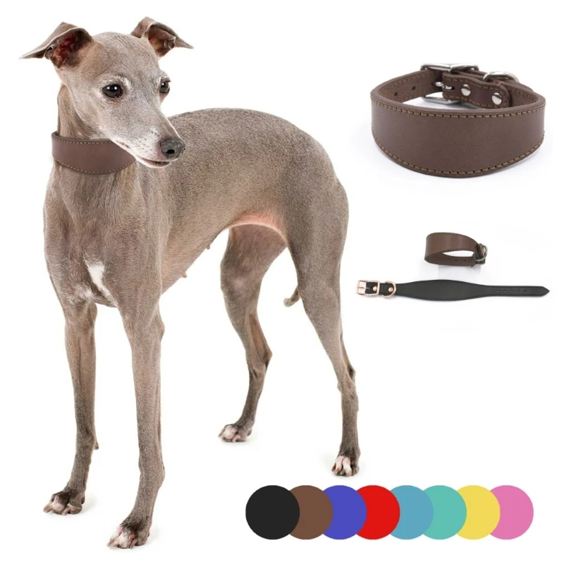 Coleira de Couro Ajustável para Cães de Raças Grandes - Conforto e Estilo para Seu Pet