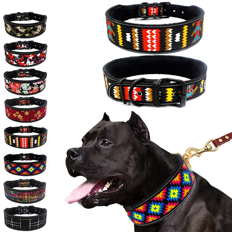 Coleiras Reflexivas Ajustáveis para Cães de Todos os Tamanhos - Estilo e Segurança para seu Pet