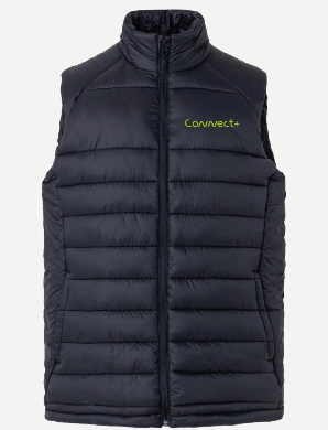 Colete Puffer, acolchoado sem capuz, bolso com ziper e elastico na lateral, do M ao GG