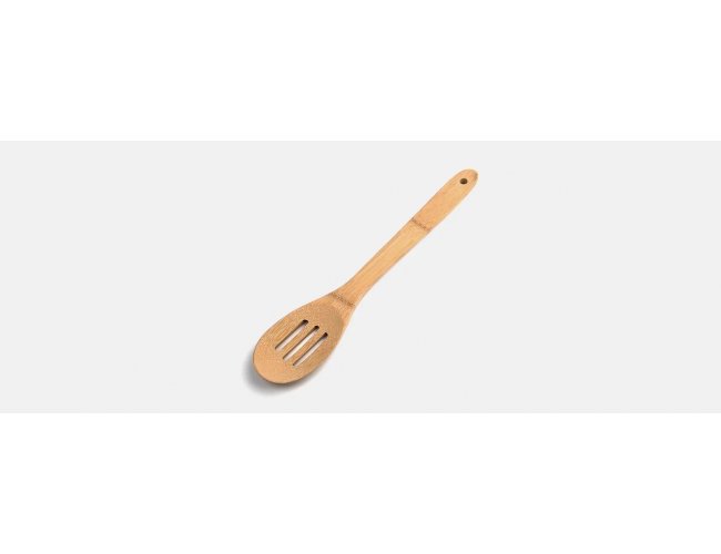 Colher Perfurada Em Bambu Utility - 30 Cm