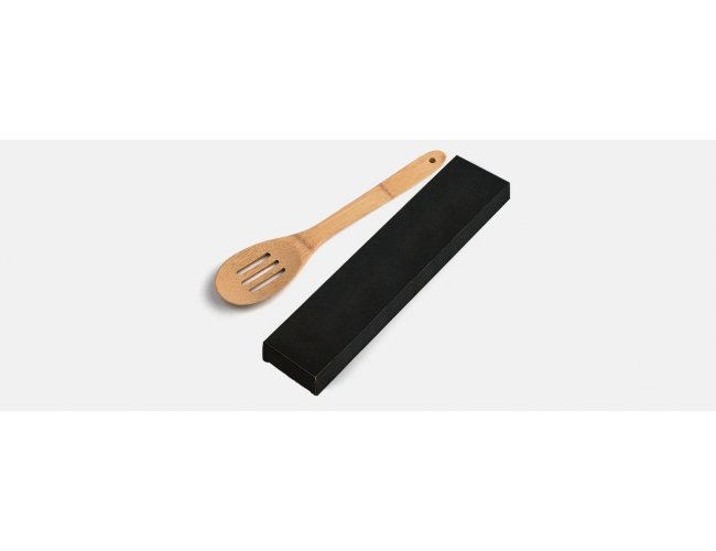 Colher Perfurada Em Bambu Utility - 30 Cm Com Embalagem
