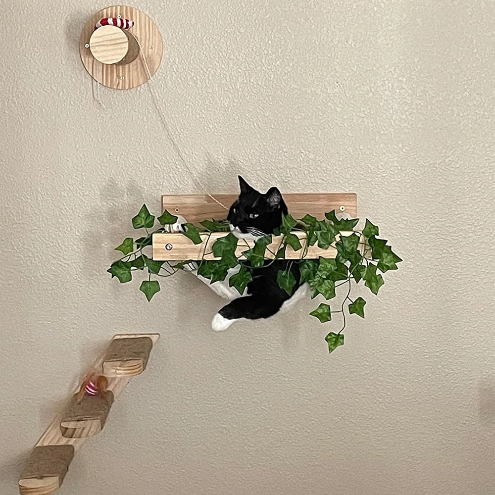 Completo Conjunto para Gatos: Escalada de Parede, Torre de Árvore, Cama Pendurada e Arranhador de Sisal