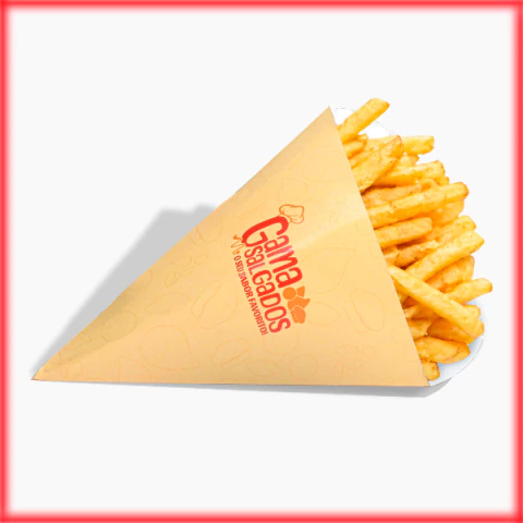 Cone para Fritas e Salgados Personalizado G