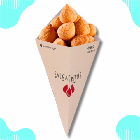 Cone para Fritas e Salgados Personalizado M