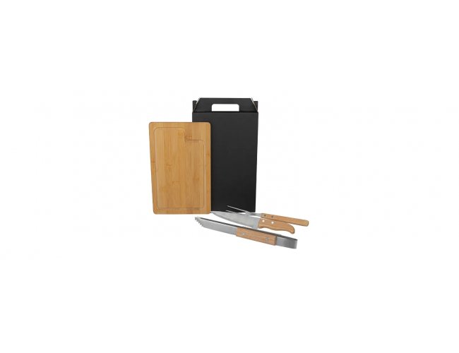 Conj. Para Churrasco Com Pegador - 4 Pçs