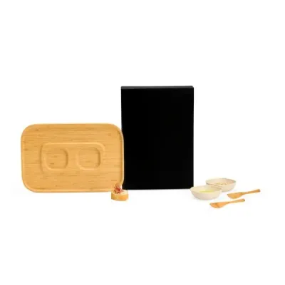 Conj Para Petisco em Bambu 5 Pcs