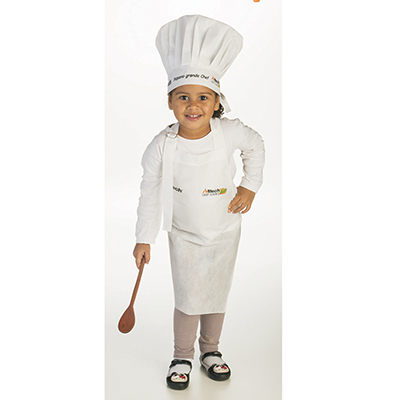 Conjunto Avental e Chapeu Infantil