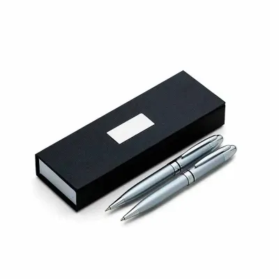 Conjunto Caneta e Lapiseira Metal Personalizados