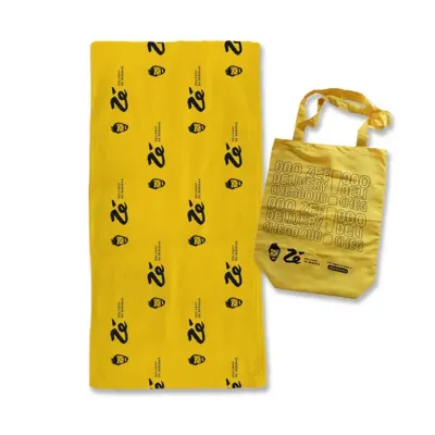 Conjunto com toalha e sacola com a sua estampa