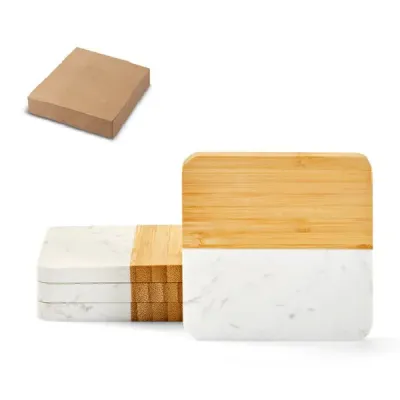 Conjunto de 4 Porta Copos Marboo Cup