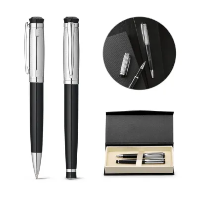 Conjunto de Canetas Roller e Esferografica