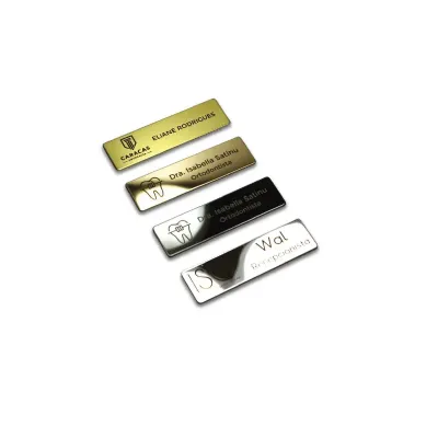 Conjunto de Placas em Metal Personalizadas