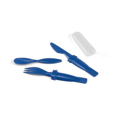 Conjunto de Talheres em Polipropileno 3 Talheres Garfo Faca e Colher